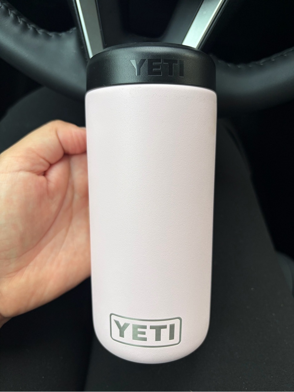 Yeti can insulated tumbler in light pink 12 oz